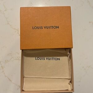 Genuine Louis Vuitton Wallet Box and Dust Bag